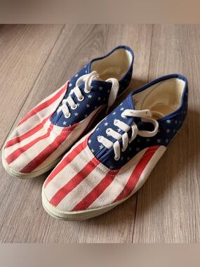 Keds Patriotic Canvas Sneakers in Red, White & Blue